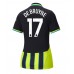 Manchester City Kevin De Bruyne #17 Borte Drakt Dame 2024-25 Kortermet